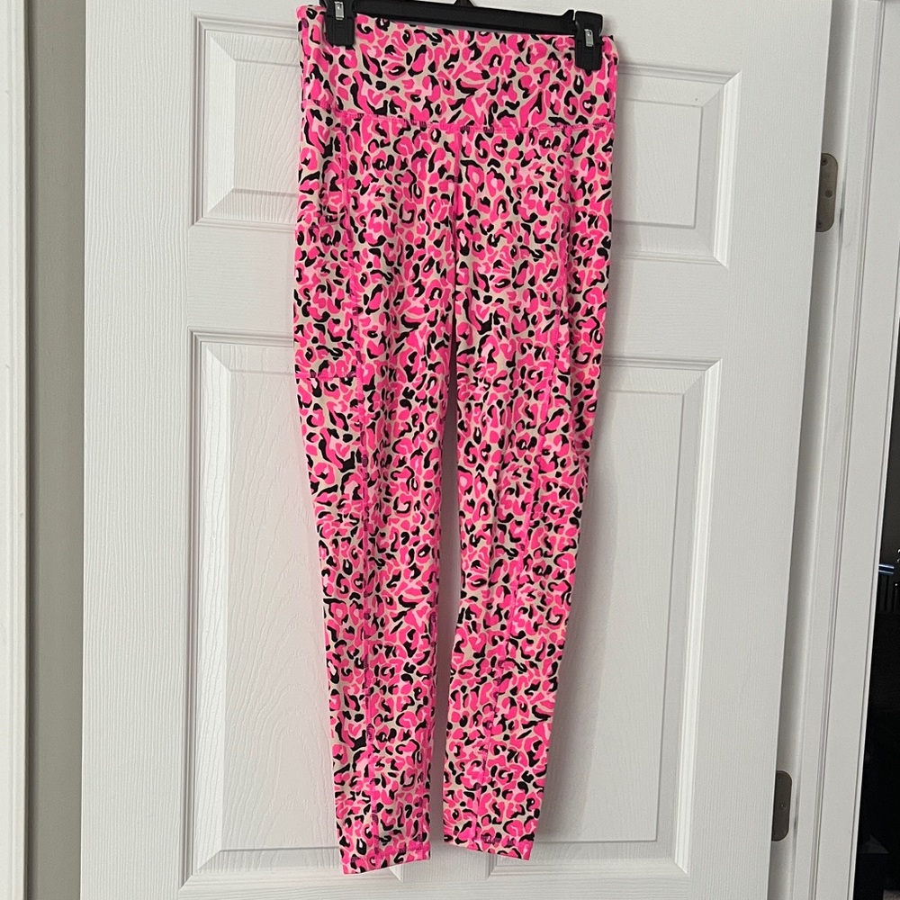 Lilly Pulitzer Luxletic Black and Pink Leggings